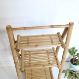 Bamboo shelf, staircase, vintage, plant door, rattan