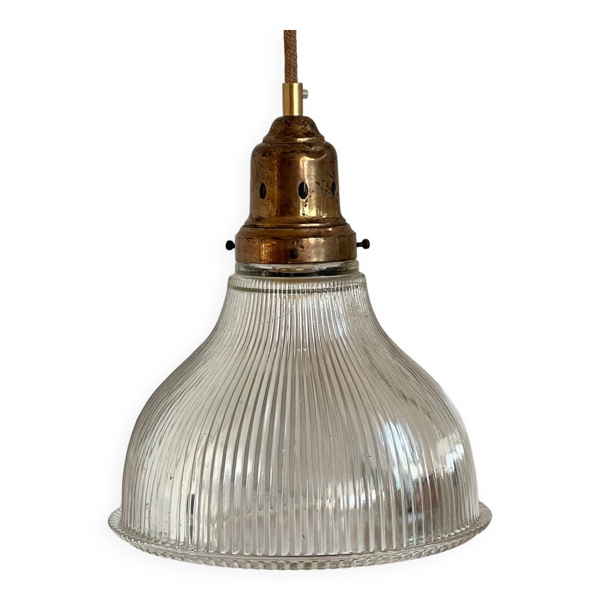 XXL Holophane suspension in bistro or industrial style