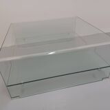 Coffee table, molded glass