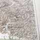 Vintage map of Switzerland 43x43cm from 1950