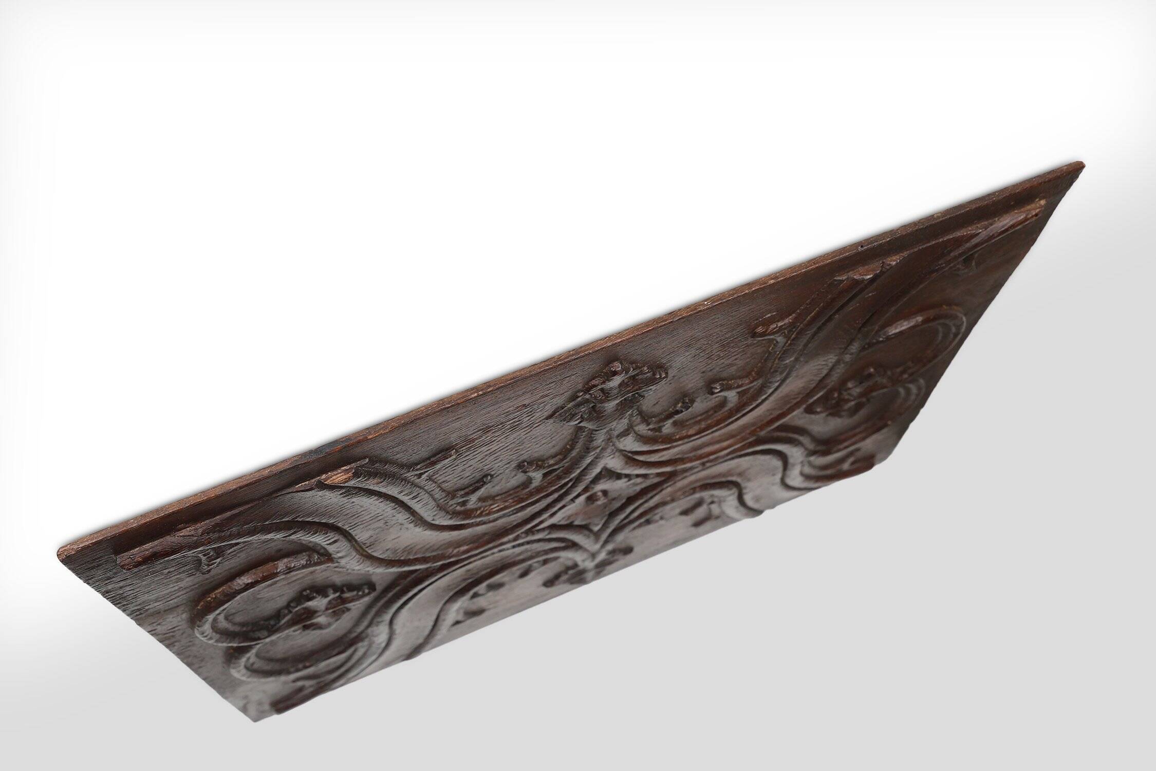 16th Century Hand-Crafted Gothic Panel in Oak, Belgium