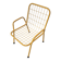 Vintage yellow metal children's chair