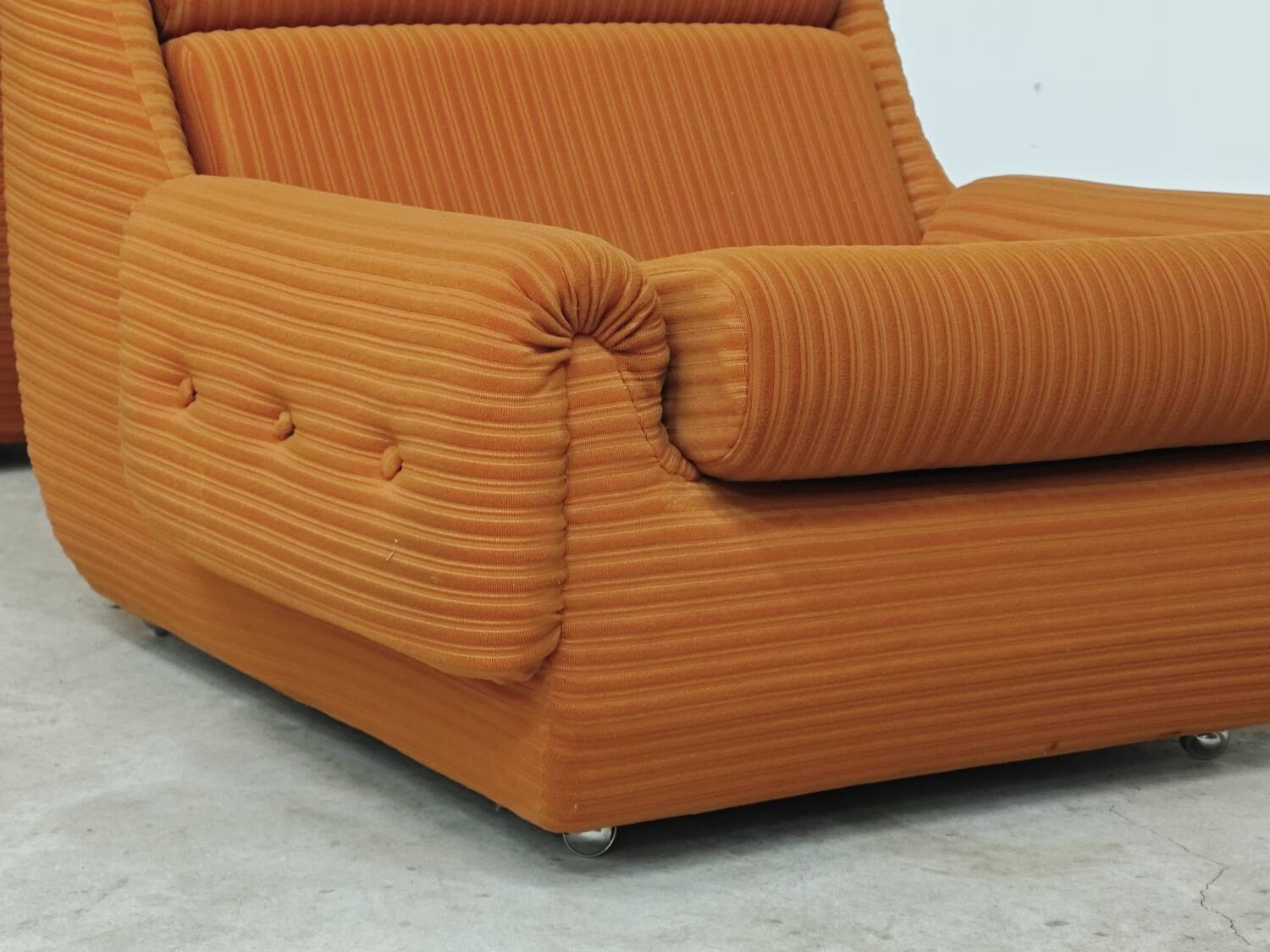Paire de fauteuils Atlantis Orange République Tchèque 1970