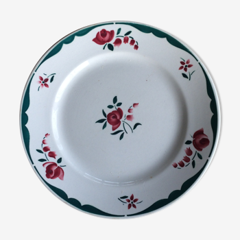 5 assiettes plates Badonviller