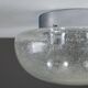 Bubble glass and chrome ceiling lamp