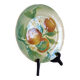 Majolica Oranges Plate by Keller & Guerin Saint Clement, France 1900s