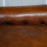 Restored vintage leather sofa from a gentleman's Victorian club.