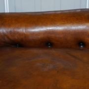 Restored vintage leather sofa from a gentleman's Victorian club.