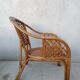 Pair of vintage rattan armchairs