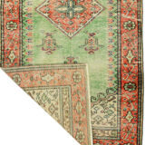 Anatolian handmade vintage rug 207 cm x 100 cm