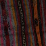 Tapis Kilim Anatolien Vintage – Rayures Ethniques, Tissé Main , 176x242 Cm