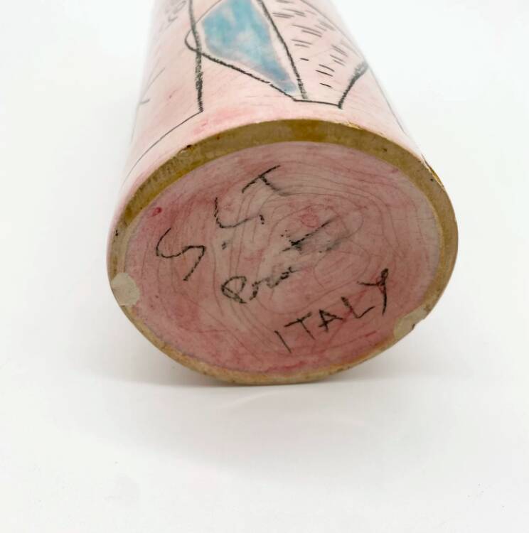 Ceramic "bottle" vase, Prato, Italy, 1960s