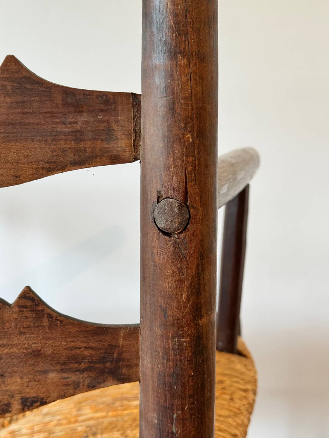 Antique 19th-century country armchair