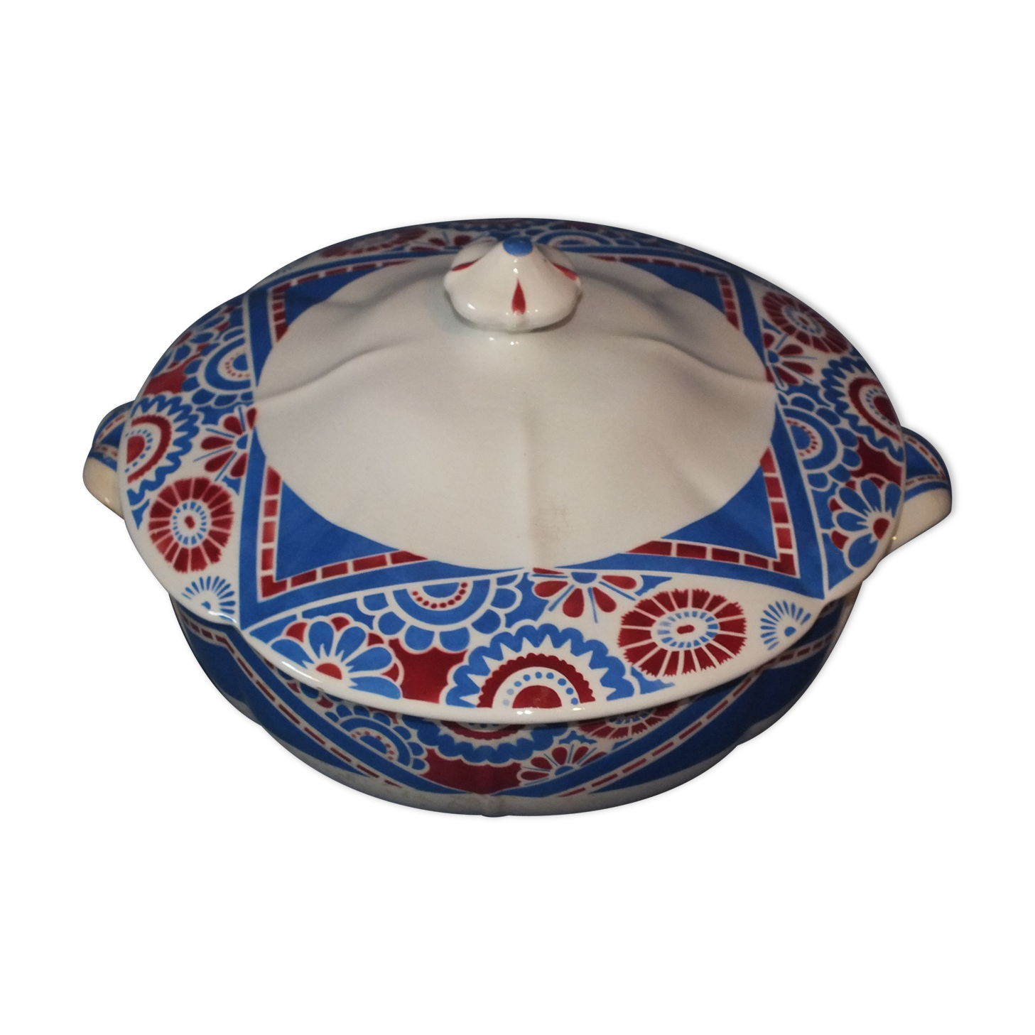 Art Deco soup maker Sarreguemines Tebriz