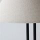 Big black Hustadt table lamp with pointed shade / 1970s / 1980s / postmodern design