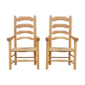 Paire de fauteuils chauffeuses