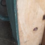 Swivel chair in green skai and chrome steel, Pullman, 1960