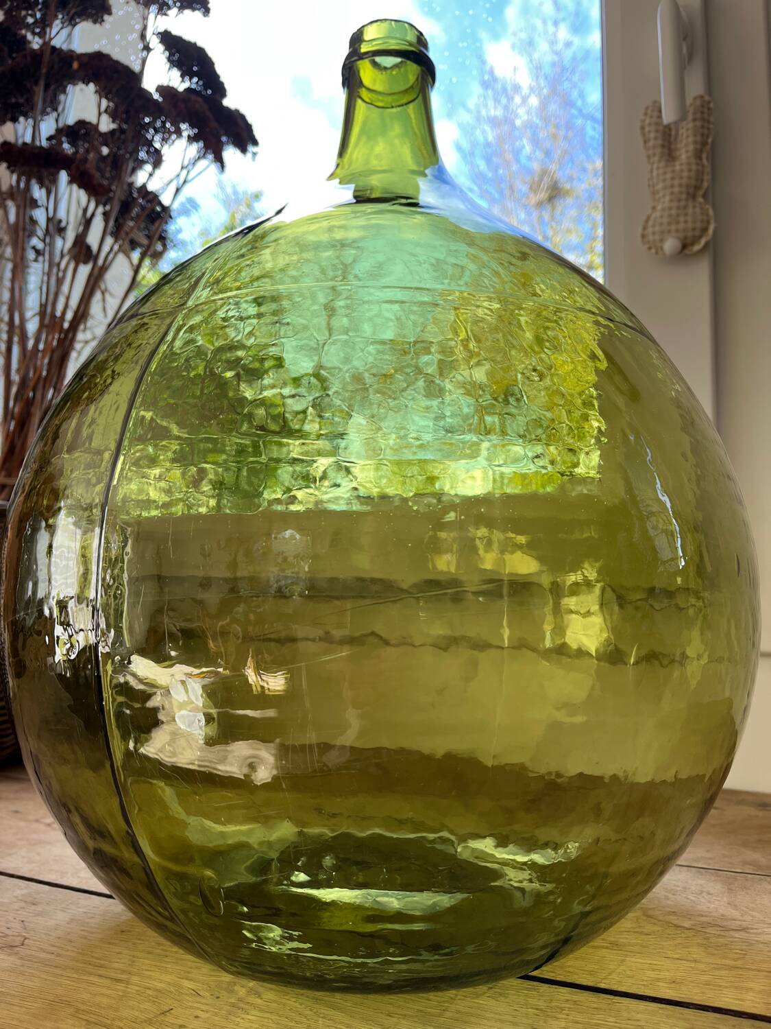 Dame-jeanne 30L verte olive