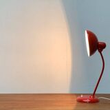 Red German table lamp mid-century 6556 by Christian Dell for Kaiser Idell, 1960s