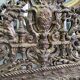 ANCIENT MIRROR WITH PARCLOSES FROM THE NAPOLEON III ERA
