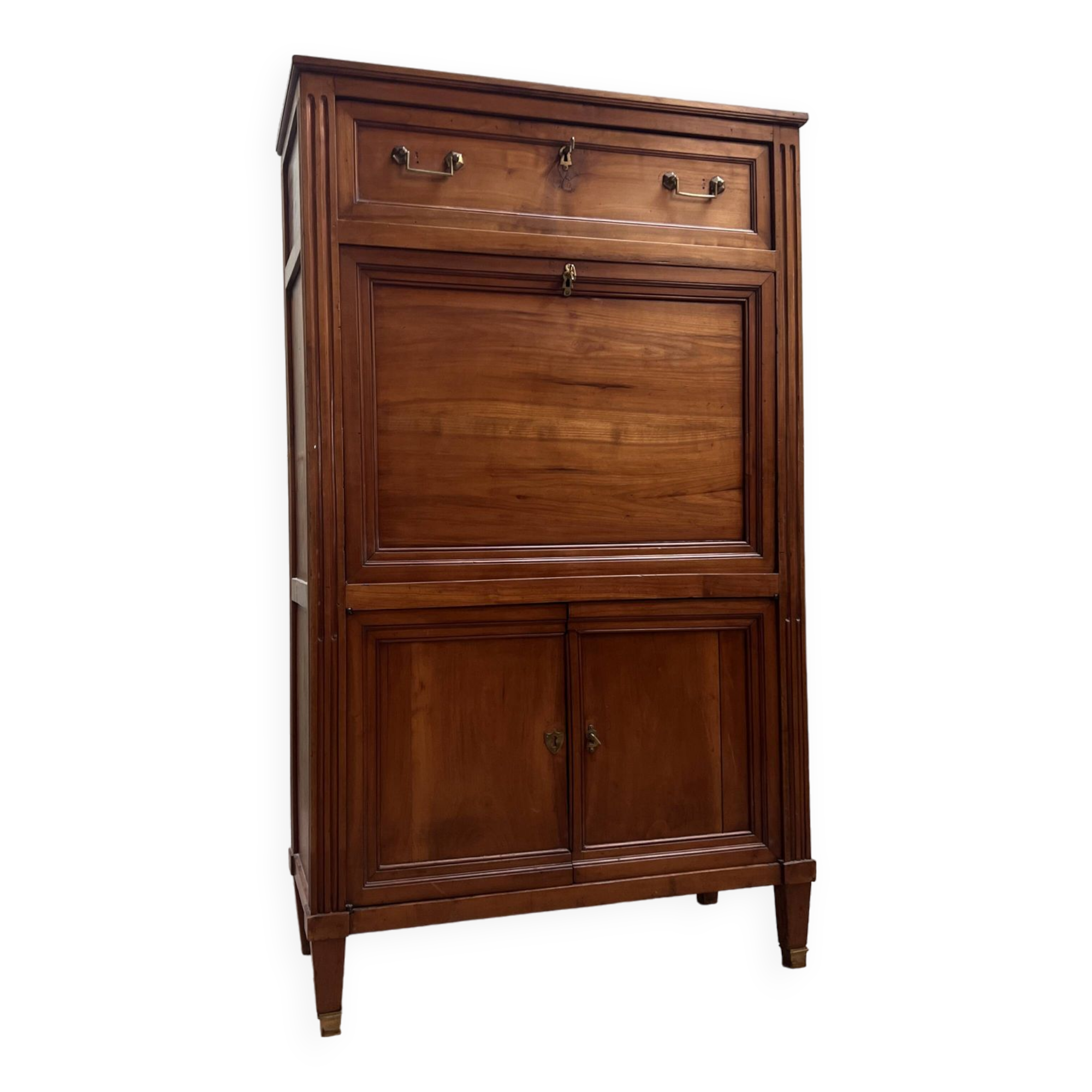 Secretary In Natural Wood Louis XVI XVIII Eme Century