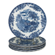 6 Myott The Brook English Ironstone Flat Plates