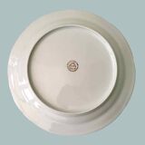 Set of 6 flowered porcelain dinner plates.
