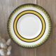 Yellow & black dessert plates Henriot Quimper