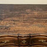 Crossbow chest of drawers in solid walnut, Louis XIV period – early 18th century