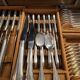 Art déco importante ménagère métal argenté coffret bois Perrin début XXème