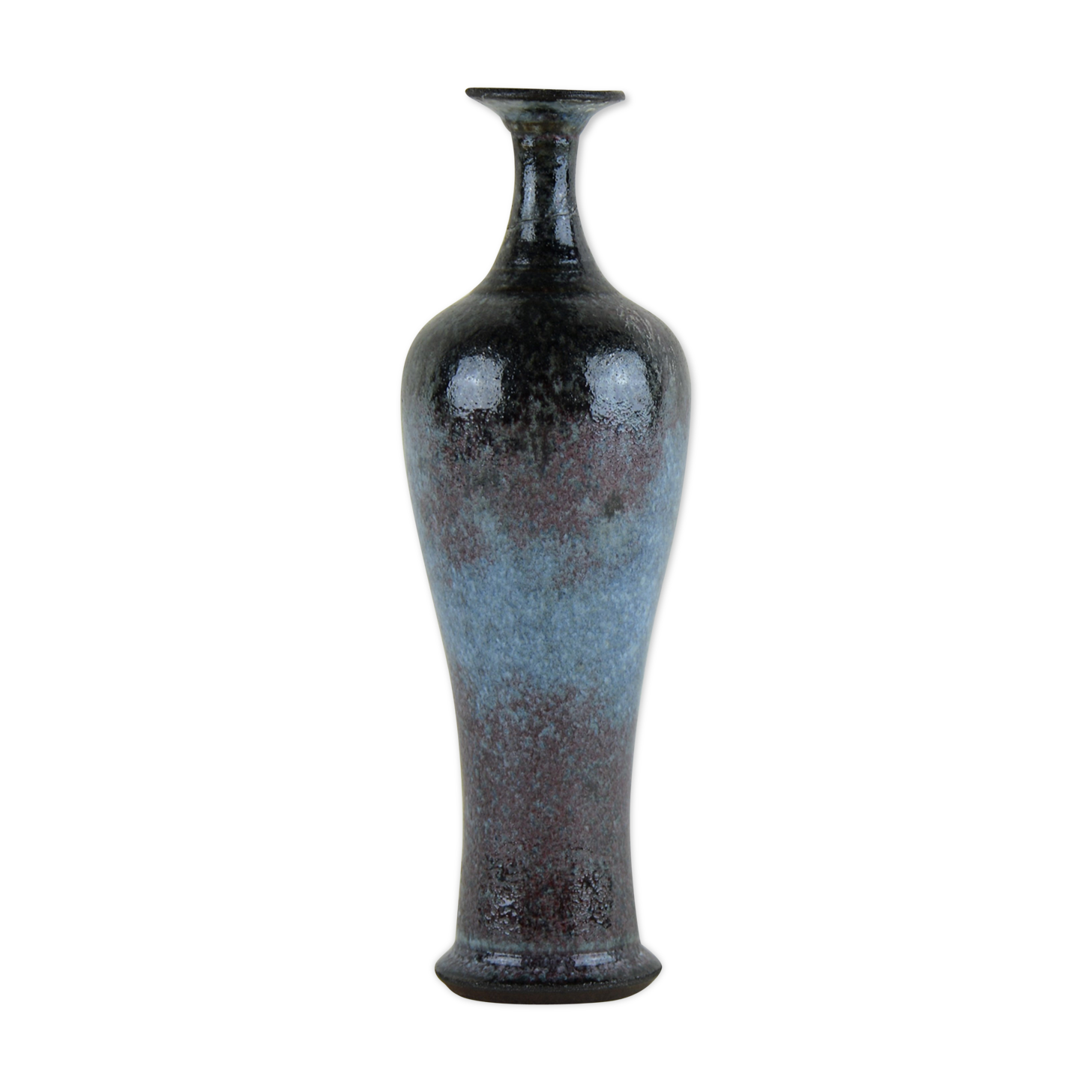Soliflore bleu signé Roger Collet