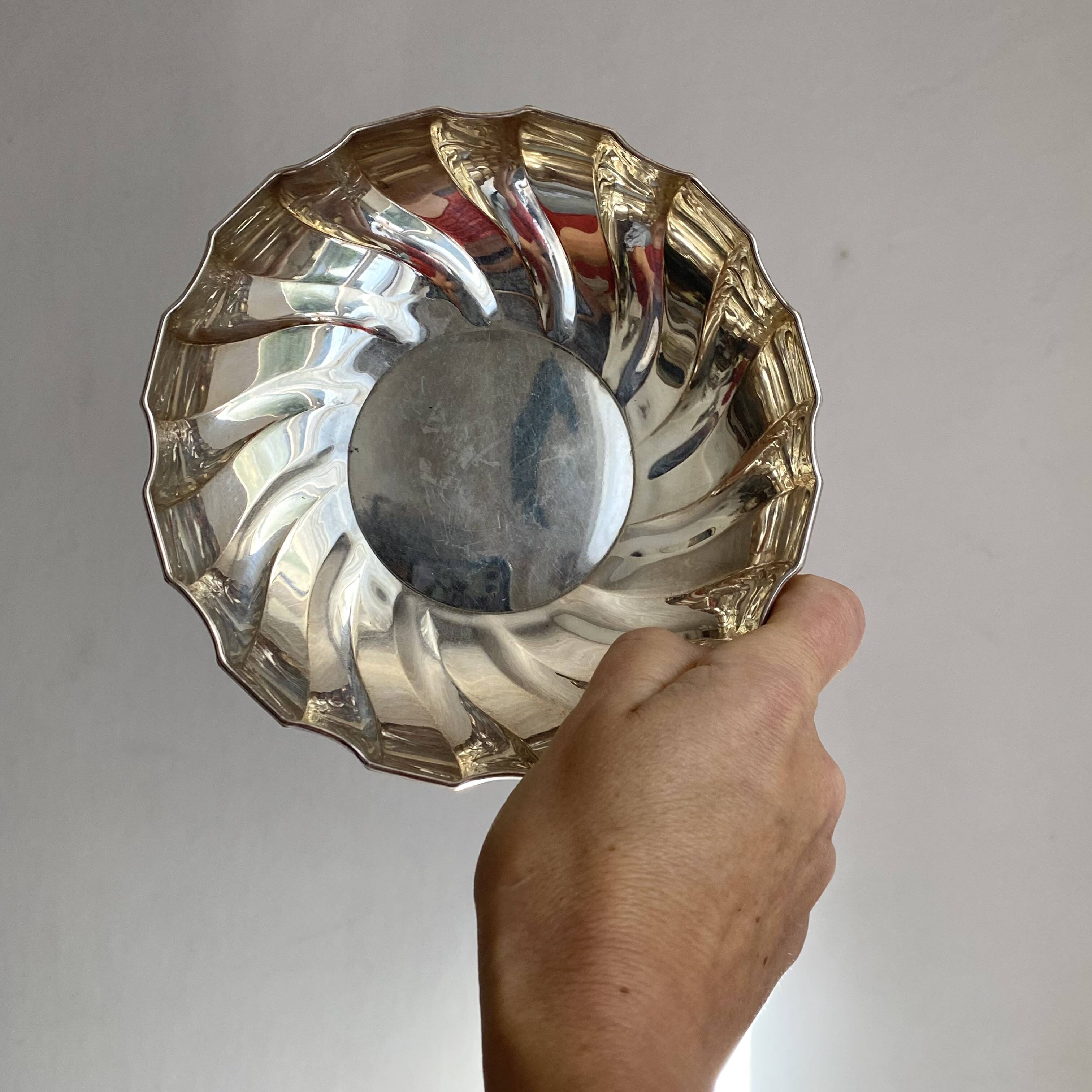 Bowl, silver pocket tray ARVAL, Luciano Sacco, Valaza