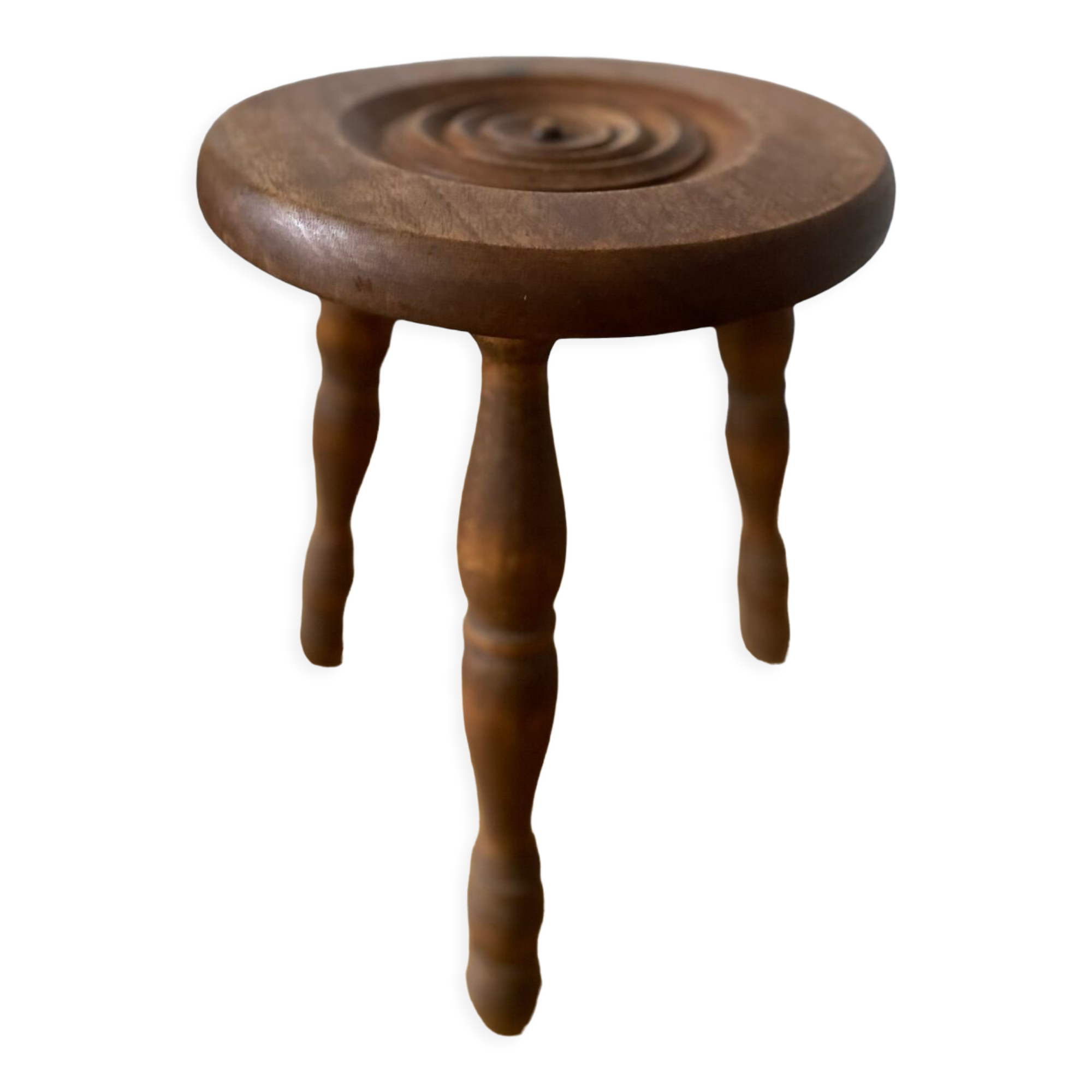 Wooden tripod stool