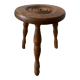 Wooden tripod stool