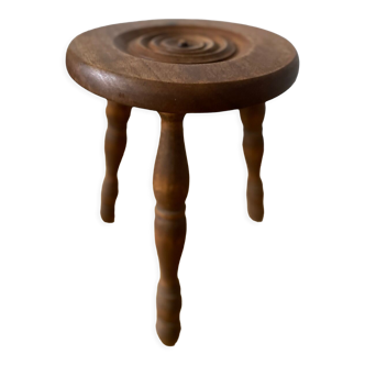Wooden tripod stool