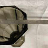 Josef hoffmann art deco design smoked glass vase