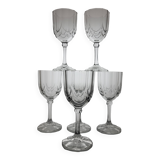 6 Art Deco Wine Glasses