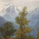 Peinture moderne signée Ercole Garavaglia, huile sur panneau dur '900