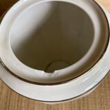 Limoges porcelain teapot or coffee maker with platinum fillet