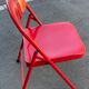 Vintage metal folding chair set of 6