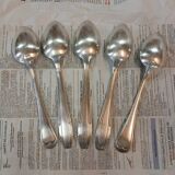 Set of 10 antique silver-plated cutlery