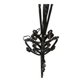 Lampadaire tripode en fer forgé Art Déco