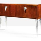 Sideboard from studio wunderkammer in rosewood and cast aluminum