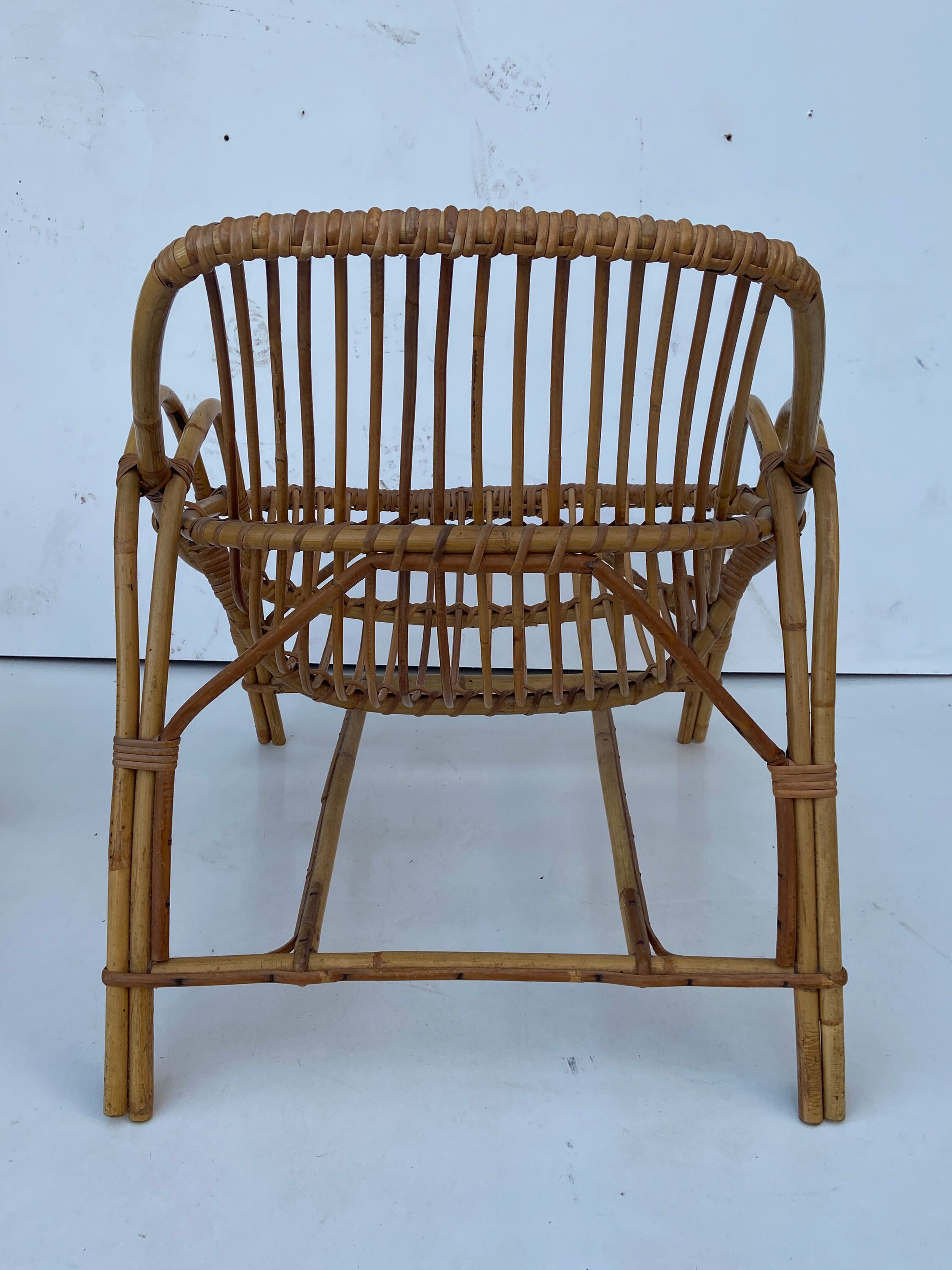 Pair of rattan drivers from the 50s