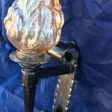 Vintage torch wall lamp