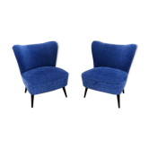 Set of 2 cocktail chairs, 1960's