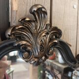 Black and gold baroque mirror