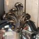 Black and gold baroque mirror