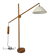 Vintage Domus teak wood floor lamp
