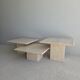 Tables gigognes- basses travertin 1970